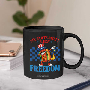 Funny My Farts Smell Like Freedom Coffee Mug July 4th Hot Dog Lover TS11 Print Your Wear