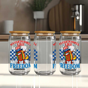Funny My Farts Smell Like Freedom Glass Can July 4th Hot Dog Lover TS11 Print Your Wear