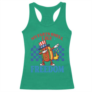 Funny My Farts Smell Like Freedom Racerback Tank Top July 4th Hot Dog Lover TS11 Irish Green Print Your Wear