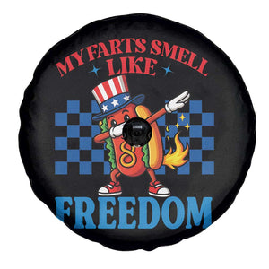 Funny My Farts Smell Like Freedom Spare Tire Cover July 4th Hot Dog Lover TS11 Print Your Wear