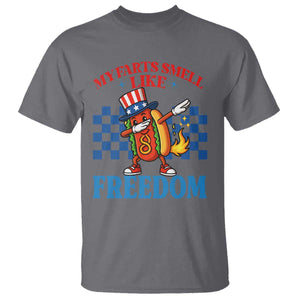 Funny My Farts Smell Like Freedom T Shirt July 4th Hot Dog Lover TS11 Charcoal Print Your Wear