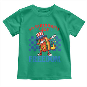 Funny My Farts Smell Like Freedom Toddler T Shirt July 4th Hot Dog Lover TS11 Irish Green Print Your Wear