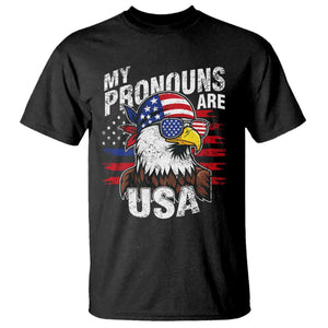 Funny My Pronouns Are USA 4th of July T Shirt Patriotic Eagle American Flag TS11 Black Print Your Wear