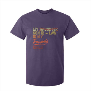 Funny My Son In Law Is My Favorite Child T Shirt For Kid Family Humor TS11 Purple Print Your Wear