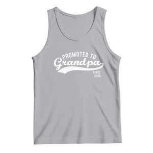 Funny New Grandpa Promoted To Grandpa Since 2025 Tank Top Baby Announcement TS11 Athletic Heather Print Your Wear