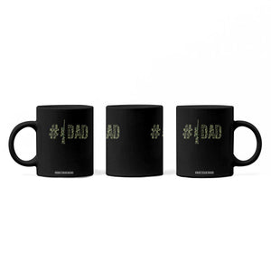 Funny No 1 Hunting Dad Coffee Mug Number One Hunter Fathers Day TS11 Print Your Wear