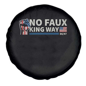 Funny No Faux King Way 8647 Spare Tire Cover Vintage American Flag TS11 Print Your Wear