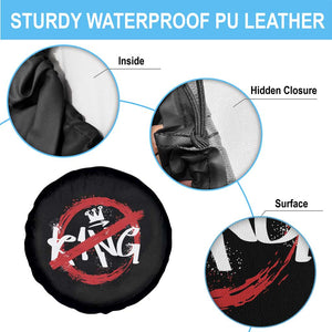 Funny No King Graffiti Style Crown Spare Tire Cover TS11 Print Your Wear