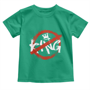Funny No King Graffiti Style Crown Toddler T Shirt TS11 Irish Green Print Your Wear