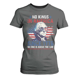 Funny No King In America Since 1776 No One Is Above The Law T Shirt For Women George Washington TS11 Dark Heather Print Your Wear