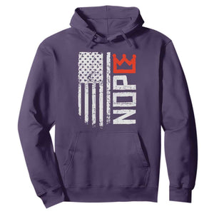 Funny Nope No Kings Vintage American Flag Hoodie TS11 Purple Print Your Wear