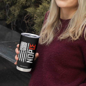 Funny Nope No Kings Vintage American Flag Tumbler Cup TS11 Print Your Wear