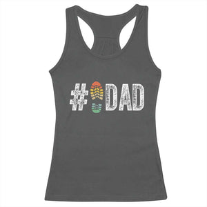 Funny Number Stepdad Bonus Dad Father's Day Racerback Tank Top TS11 Dark Heather Print Your Wear