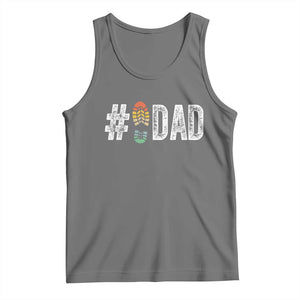 Funny Number Stepdad Bonus Dad Father's Day Tank Top TS11 Black Heather Print Your Wear