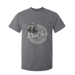 Funny Official Dad Tax Food Inspection Service T Shirt For Kid Skeleton Fathers Day TS11 Charcoal Print Your Wear