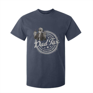 Funny Official Dad Tax Food Inspection Service T Shirt For Kid Skeleton Fathers Day TS11 Navy Print Your Wear