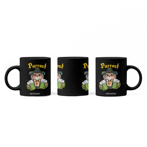 Funny Oktoberfest Cat Coffee Mug Purrost Kitty Drinking Beer Lederhosen Pet Lovers TS11 Print Your Wear
