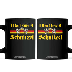 Funny Oktoberfest Coffee Mug I Don't Give a Schnitzel German Lion Beer TS11 Black Print Your Wear