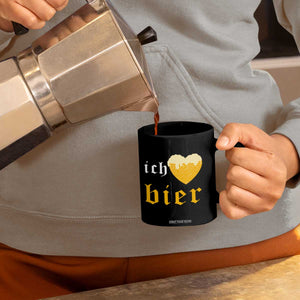 Funny Oktoberfest Coffee Mug Ich Liebe Bier Heart German Beer Foam TS11 Print Your Wear