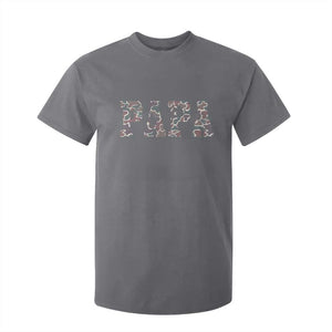Funny Papa Hunting T Shirt For Kid Deer Hunter Father's Day Camouflage Flag TS11 Charcoal Print Your Wear