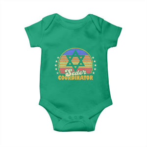 Funny Passover Baby Onesie Seder Coordinator Jewish Passover Leader TS02 Irish Green Print Your Wear