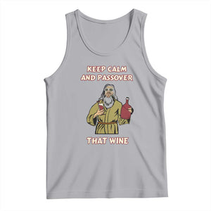 Funny Passover Drinking Tank Top Keep Calm And Passover That Wine Jewish TS02 Athletic Heather Print Your Wear