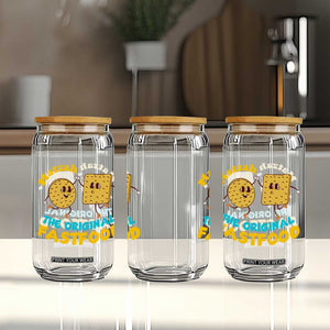 Funny Passover Matzah Glass Can The Original Fast Food Seder Jewish TS02 Print Your Wear