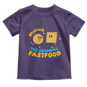 Funny Passover Matzah Toddler T Shirt The Original Fast Food Seder Jewish TS02 Purple Print Your Wear