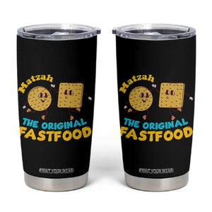 Funny Passover Matzah Tumbler Cup The Original Fast Food Seder Jewish TS02 Black Print Your Wear