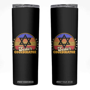 Funny Passover Skinny Tumbler Seder Coordinator Jewish Passover Leader TS02 Black Print Your Wear