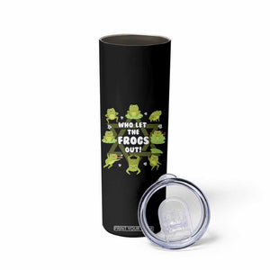 Funny Passover Skinny Tumbler Who Let the Frogs Out Jewish Seder Fami TS02 Print Your Wear