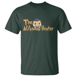 Funny Passover T Shirt Afikoman Hunter Jewish Family Seder Matzah TS02 Dark Forest Green Print Your Wear