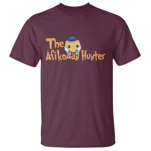 Funny Passover T Shirt Afikoman Hunter Jewish Family Seder Matzah TS02 Maroon Print Your Wear