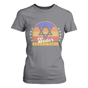 Funny Passover T Shirt For Women Seder Coordinator Jewish Passover Leader TS02 Charcoal Print Your Wear
