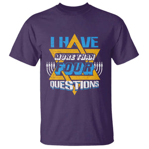 Funny Passover T Shirt Funny I Have More Than Four Questions Passover Kids TS02 Purple Print Your Wear