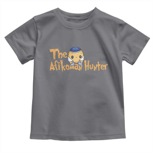 Funny Passover Toddler T Shirt Afikoman Hunter Jewish Family Seder Matzah TS02 Charcoal Print Your Wear