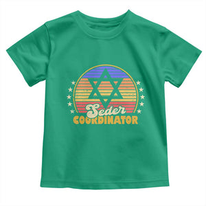 Funny Passover Toddler T Shirt Seder Coordinator Jewish Passover Leader TS02 Irish Green Print Your Wear