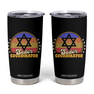 Funny Passover Tumbler Cup Seder Coordinator Jewish Passover Leader TS02 Black Print Your Wear