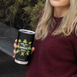 Funny Passover Tumbler Cup Who Let the Frogs Out Jewish Seder Fami TS02 Print Your Wear