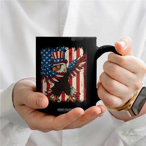 Funny Patriotic Dabbing American Flag Bald Eagle 4th Of July Coffee Mug TS11 Print Your Wear