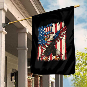 Funny Patriotic Dabbing American Flag Bald Eagle 4th Of July Garden Flag TS11 Print Your Wear