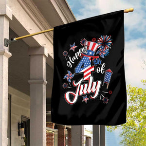 Funny Patriotic Independence Day Garden Flag Happy 4th Of July American Firework TS11 Print Your Wear
