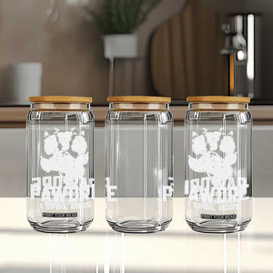 Funny Pawdre I Spoil Dogs Glass Can Fur Dad Fathers Day Vintage Paw Prints TS11 Print Your Wear