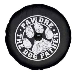 Funny Pawdre The Dog Father Spare Tire Cover Fur Dad Fathers Day Distressed Paw Prints TS11 Print Your Wear