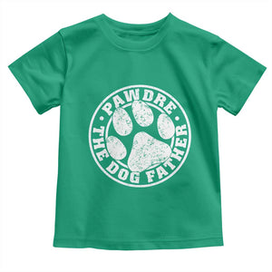Funny Pawdre The Dog Father Toddler T Shirt Fur Dad Fathers Day Distressed Paw Prints TS11 Irish Green Print Your Wear