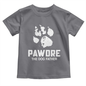 Funny Pawdre The Dog Father Toddler T Shirt Fur Dad Fathers Day Vintage Paw Prints TS11 Charcoal Print Your Wear