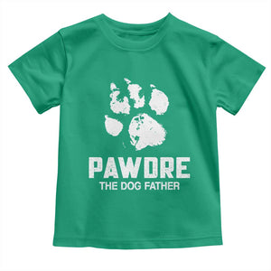 Funny Pawdre The Dog Father Toddler T Shirt Fur Dad Fathers Day Vintage Paw Prints TS11 Irish Green Print Your Wear