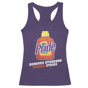 Funny Pride Removes Stubborn Orange Stains Racerback Tank Top Pride Month LGBTQ TS11 Purple Print Your Wear