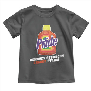 Funny Pride Removes Stubborn Orange Stains Toddler T Shirt Pride Month LGBTQ TS11 Dark Heather Print Your Wear