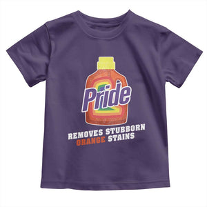 Funny Pride Removes Stubborn Orange Stains Toddler T Shirt Pride Month LGBTQ TS11 Purple Print Your Wear